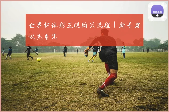 世界杯体彩正规购买流程｜新手建议先看完