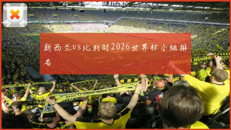 新西兰vs比利时2026世界杯小组排名